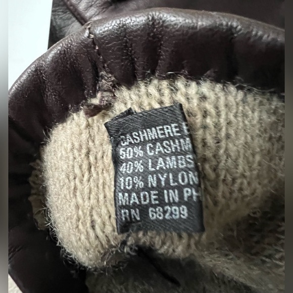 Portolano Italian Leather Gloves (NWT) - Size 6 1/2 - Picture 7 of 10